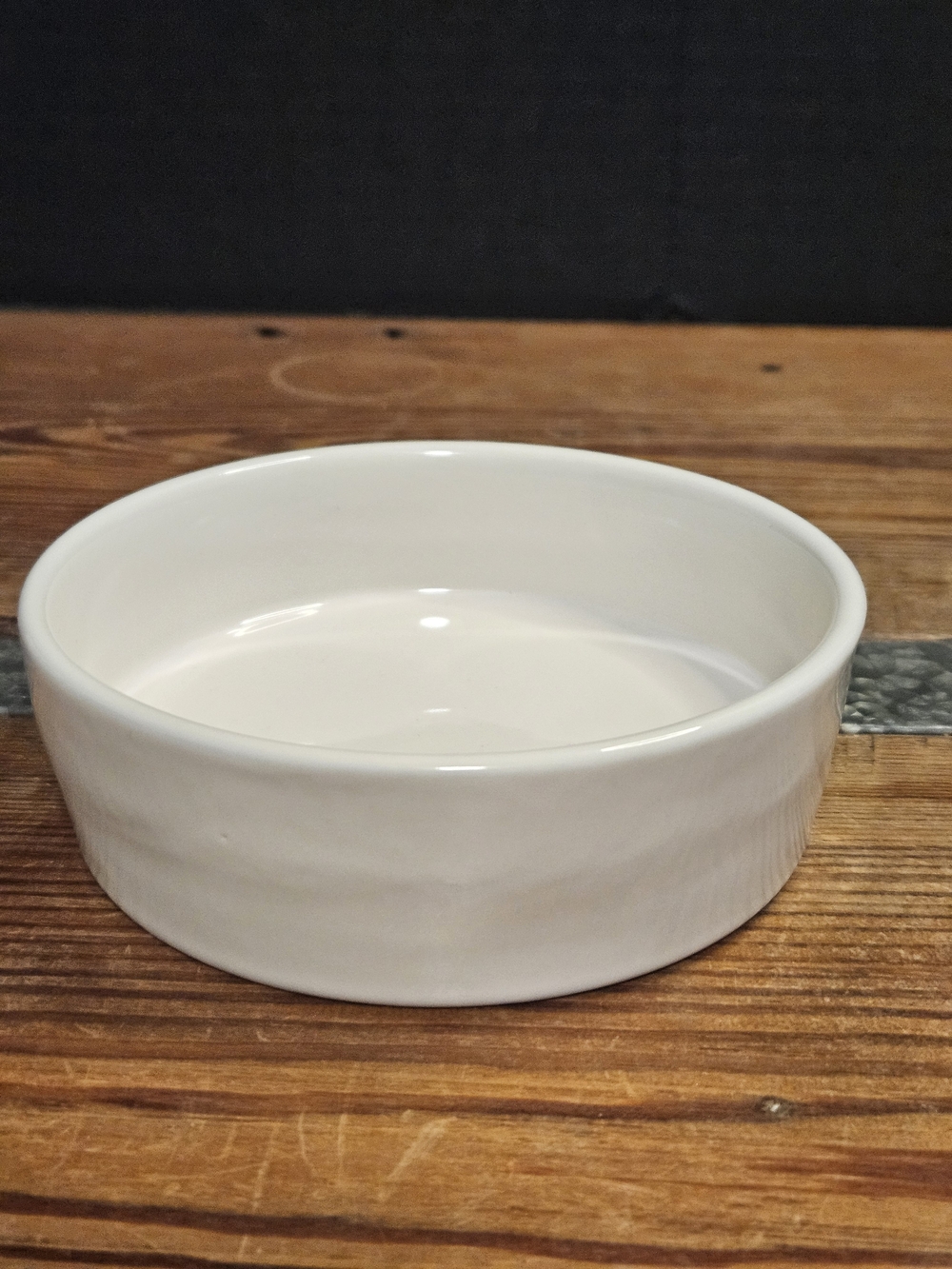 Rae Dunn White Ceramic Pet Bowl with "SPOILED" Lettering - Picture 2 of 6